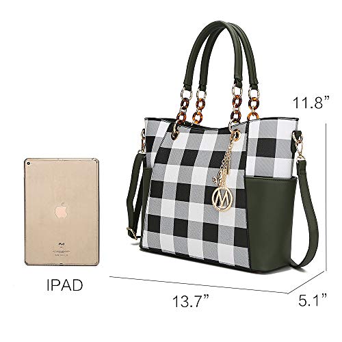 MKF Collection Tote Bag for Women, Handbag Set with Wallet-Top-Handle- Vegan Leather Purse