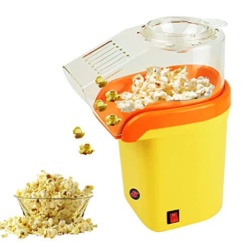 5 Core Hot Air Popcorn Popper 1200W Electric Popcorn Machine Kernel Corn Maker, Bpa Free, 16 Cups, 95% Popping Rate, 3 Minutes Fast, No Oil Healthy Snack for Kids Adults, Home, Party & Gift POP Y