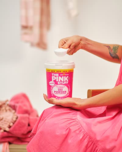 Stardrops - The Pink Stuff - The Miracle Laundry Stain Removing Kit - Oxi Powder Whites - Oxi Powder Colors - Oxi Stain Remover Spray (1 White's Powder, 1 Color's Powder, 1 Stain Remover)