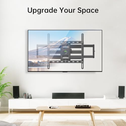 USX MOUNT Full Motion TV Wall Mount for Most 47-84 inch Flat Screen/LED/4K TV, Mount Bracket Dual Swivel Articulating Tilt 6 Arms, Max VESA 600x400mm, Holds up to 132lbs, Fits 8” 12” 16" Wood Studs