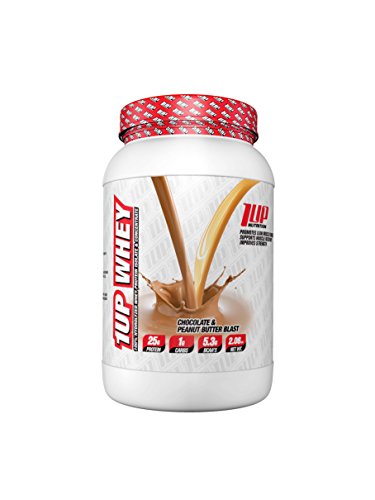 1UP Nutrition - Whey Protein, 100% Hydrolyzed Whey Protein Isolate Concentrate, 2.06 Lbs. (Peanut Butter and Chocolate)
