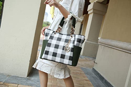 MKF Collection Tote Bag for Women, Handbag Set with Wallet-Top-Handle- Vegan Leather Purse