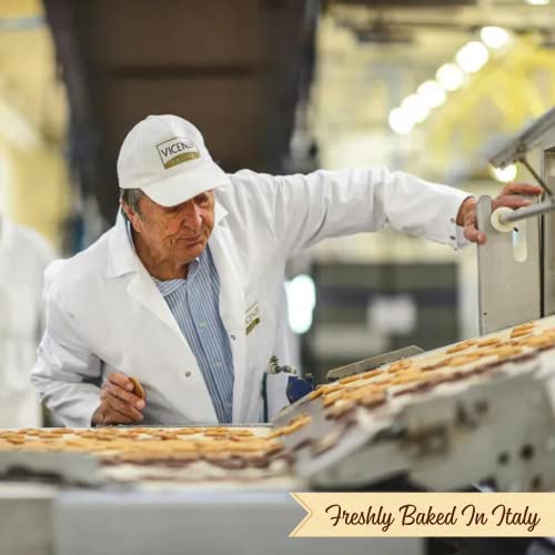 Delizia Pastry Cream by Pasticceria Matilde Vicenzi | Cream Filled Puff Pastry Patisserie Rolls | All-Natural, Kosher Dairy | Made in Italy | 4.41oz (125g) Box, 4-Pack