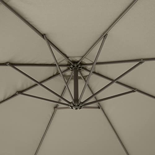 Duck Covers Classic Accessories DUCN2 Weekend Patio Cantilever Umbrella, 10 Foot, Moon Rock
