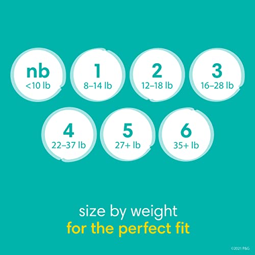Pampers Baby Dry Diapers - Size 4, 186 Count, Absorbent Disposable Diapers