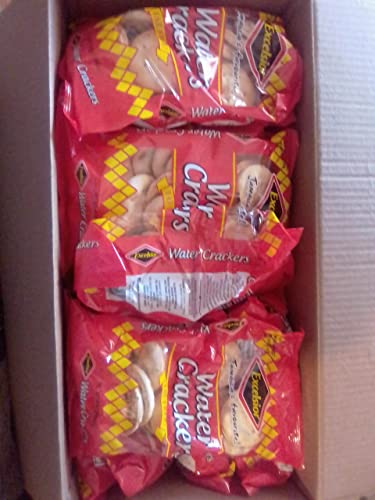 EXCELSIOR Water Crackers Genuine Jamaican Fat-Free Crackers 5.04 oz Case Pack of 24