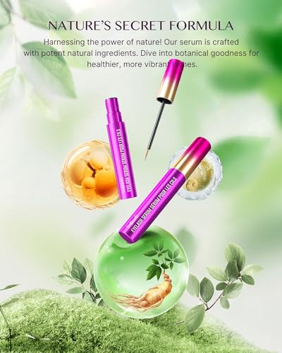 Premium Lash Serum for Eyelash Growth: Viebeauti 3ml Eyelash Serum with Advanced Formula for Longer Fuller and Thicker Luscious Lashes Gift for Women