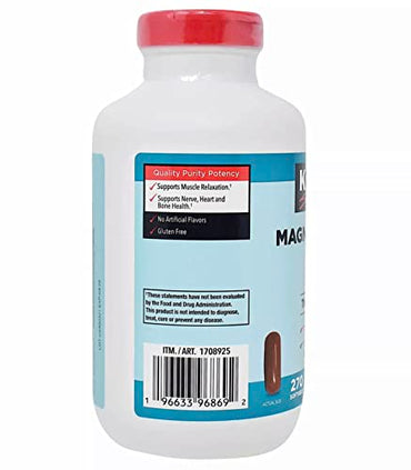 Kirkland Signature Magnesium Citrate 250mg Softgels (270 Count)