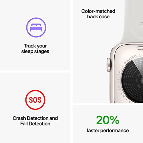 Apple Watch SE (2nd Gen) (GPS + Cellular, 44mm) - Midnight Aluminum Case with Midnight Sport Band, M/L (Refurbished)