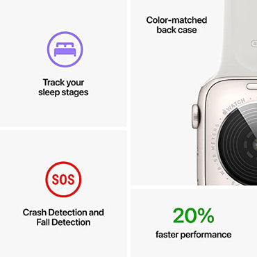 Apple Watch SE (2nd Gen) (GPS + Cellular, 44mm) - Midnight Aluminum Case with Midnight Sport Band, M/L (Refurbished)