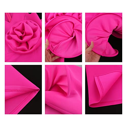 YonYeHong Women's Evening Dress V-Neck Slim Ruffle Party Dress Sleeveless Banquet Evening Gown Cocktail