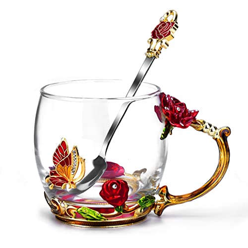 OEAGO Gifts for Mom Women Mothers Day Glass Coffee Enamels Mug Best Bi –  Mega Mart Center