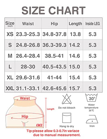 QOQ Women Scrunch Butt Workout Shorts Seamless High Waist Ruched Booty Yoga Biker Shorts Black Grey L