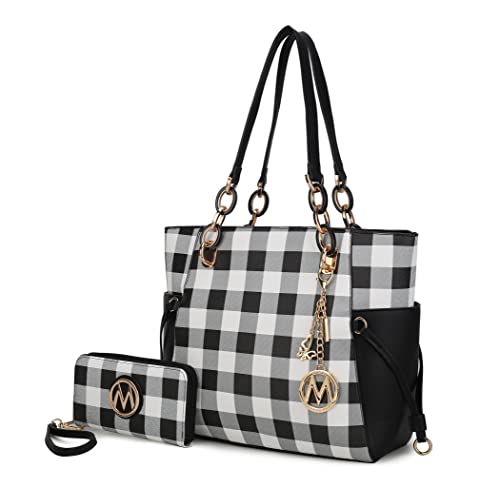 MKF 2-PC Set Tote Satchel Bag for Women & Wristlet Wallet Purse