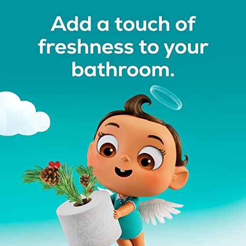 Angel Soft Toilet Paper, 8 Mega Rolls with Evergreen Scented Tube