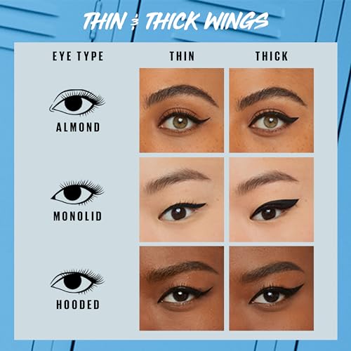Maybelline New York Eyestudio Master Precise All Day Waterproof Liquid Eyeliner Makeup, Black, 1 Count