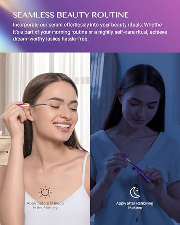 Premium Lash Serum for Eyelash Growth: Viebeauti 3ml Eyelash Serum with Advanced Formula for Longer Fuller and Thicker Luscious Lashes Gift for Women