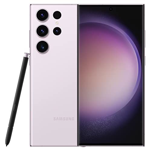 SAMSUNG Galaxy S23 Ultra Cell Phone, Unlocked Android Smartphone, 512GB, 200MP Camera, S Pen, Night Mode, Record 8K Video, Long Battery Life, Fastest Mobile Processor, US Version, 2023, Lavender
