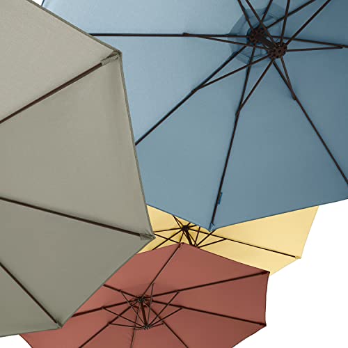 Duck Covers Classic Accessories DUCN2 Weekend Patio Cantilever Umbrella, 10 Foot, Moon Rock