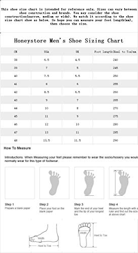 Honeystore Men's Leather Hollow Athletic Sandals Slip-on Roman Casual Shoes Light Brown 8.5 D(M) US Men