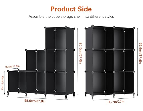 HOMIDEC 6-Cube Storage Organizer, Closet Organizer Storage Cabinet Shelf Bookcase Bookshelf,Storage Cubes Organizer Cabinet for Kids,Closet, Bedroom,Bathroom
