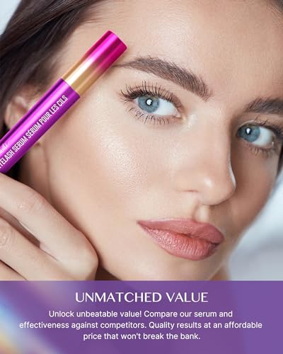 Premium Lash Serum for Eyelash Growth: Viebeauti 3ml Eyelash Serum with Advanced Formula for Longer Fuller and Thicker Luscious Lashes Gift for Women