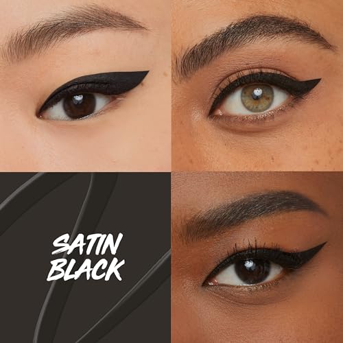 Maybelline New York Eyestudio Master Precise All Day Waterproof Liquid Eyeliner Makeup, Black, 1 Count