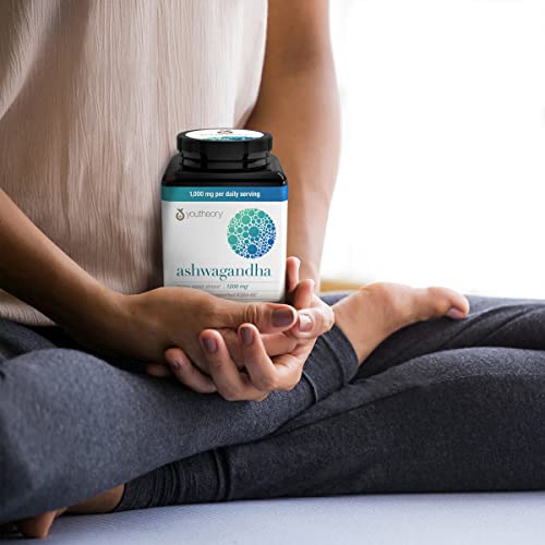 Youtheory Ashwagandha Vegetarian Capsules Net Wt 150 Count