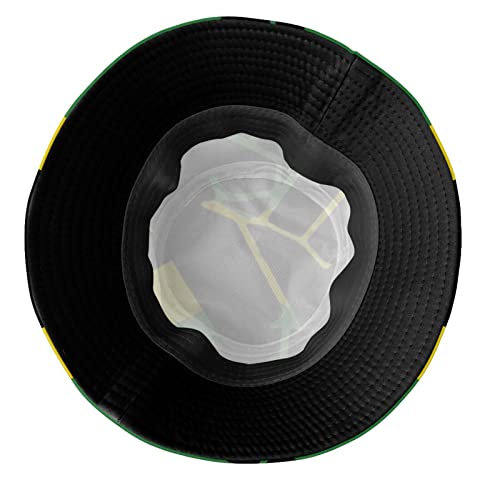 Jamaica Flag Bucket Hat, Unisex Jamerica Hat Outdoor Beach Summer Fisherman Cap for Women Men