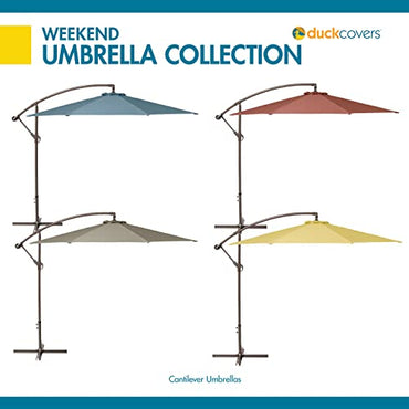 Duck Covers Classic Accessories DUCN2 Weekend Patio Cantilever Umbrella, 10 Foot, Moon Rock