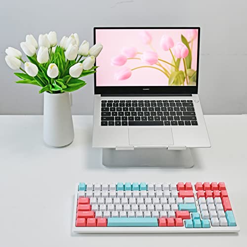 Mandy's 28pcs White Artificial Tulip Silk Flowers 13.5" in Bulk Home Kitchen Wedding Decorations