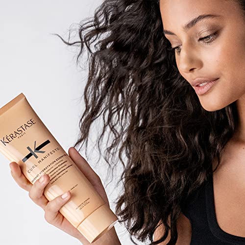 KERASTASE Curl Manifesto Hydratation Essentielle Conditioner | Lightweight Conditioner | Detangles, Smooths & Prevents Frizz | For All Wavy, Curly, Very Curly & Coily Hair | 8.5 Fl Oz