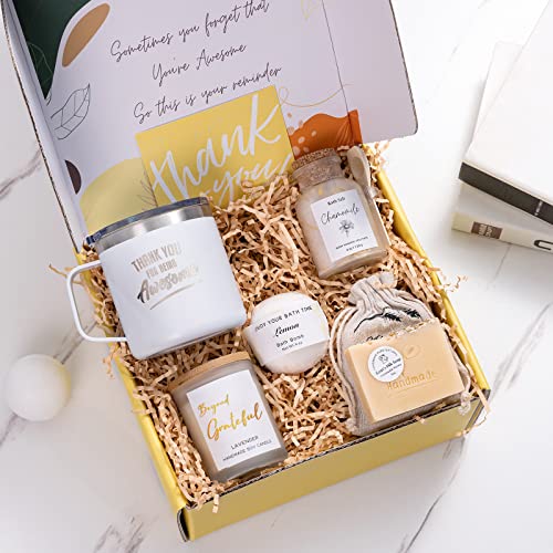 Thank You Gifts for Women Spa Thoughtful Unique Office Gifts for Coworkers Nurse Friends Men Boss Employee Secretary Hostess Teacher Mom Her Appreciation Gift Boxes Coffee Mug Holiday Gifts Basket