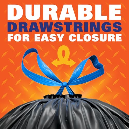 Hefty Strong Large Trash Bags, 30 Gallon, 74 Count