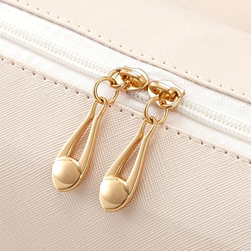 Vorey 2PCS Preppy Makeup Bag for Women Travel Toiletry Bag Chenille Letter Cosmetic Bag PU Leather Waterproof Pouch Cute Zipper Organizer, Stuff and Skin