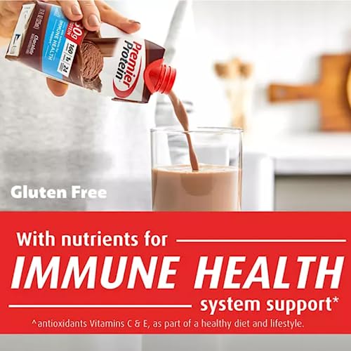 Protein Shake| Variety Pack of Protein Shake, Chocolate, Cafe Latte, |30g Protein, 1g Sugar, 24 Vitamins & Minerals, Nutrients to Support Immune Health| 11 Fl Oz (BETRULIGHT Premier Value Case of 18) (Chocolate)
