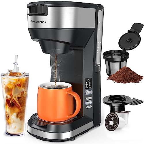 Mecity Coffee Maker 3-in-1 Single Serve Ground Coffee Brewer