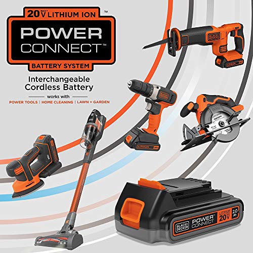 BLACK+DECKER Powerseries Extreme Cordless Stick Vacuum Cleaner for Pets, Purple (BSV2020P)