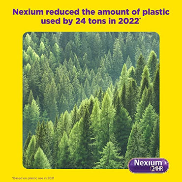 Nexium 24HR Acid Reducer Heartburn Relief Tablets for All-Day and All-Night Protection from Frequent Heartburn, Heartburn Medicine with Esomeprazole Magnesium - 42 Count