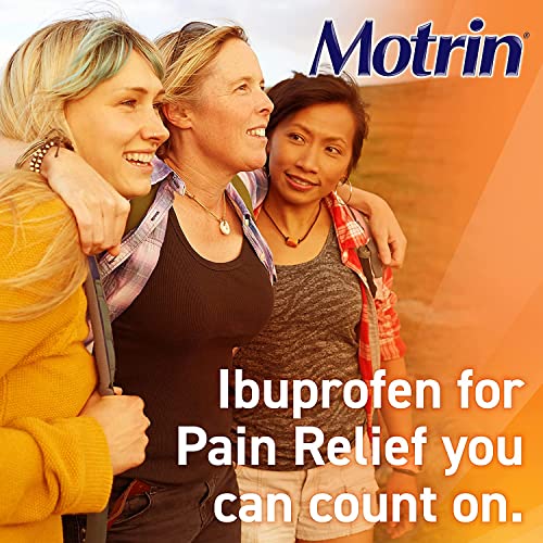 Motrin IB, Ibuprofen 200mg Tablets for Fever, Muscle Aches, Headache & Backache, 50 ct - Pack of 2