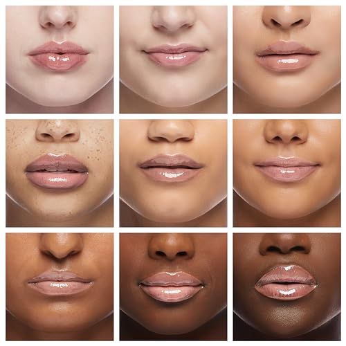 Maybelline Lifter Gloss, Hydrating Lip Gloss with Hyaluronic Acid, High Shine for Plumper Looking Lips, Ice, Pink Neutral, 0.18 Ounce
