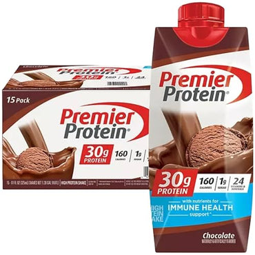 Protein Shake| Variety Pack of Protein Shake, Chocolate, Cafe Latte, |30g Protein, 1g Sugar, 24 Vitamins & Minerals, Nutrients to Support Immune Health| 11 Fl Oz (BETRULIGHT Premier Value Case of 18) (Chocolate)