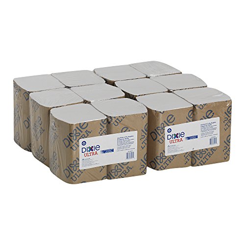 Dixie Ultra Interfold 2-Ply Napkin Dispenser Refill by GP PRO (Georgia-Pacific); White; 3213000; 250 Napkins Per Pack; 12 Packs Per Case