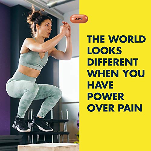 Advil Pain Reliever and Fever Reducer, Pain Relief Medicine with Ibuprofen 200mg for Headache, Backache, Menstrual Pain and Joint Pain Relief - 100 Coated Caplets