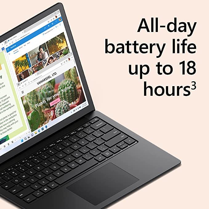 Microsoft Surface Laptop 5 (2022), 13.5" Touch Screen, Thin & Lightweight, Long Battery Life, Fast Intel i7 Processor for Multi-Tasking, 16GB RAM, 512GB Storage with Windows 11, Sage