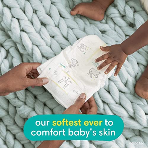 Pampers Swaddlers Newborn Diapers - Size 0, 140 Count, Ultra Soft Disposable Baby Diapers