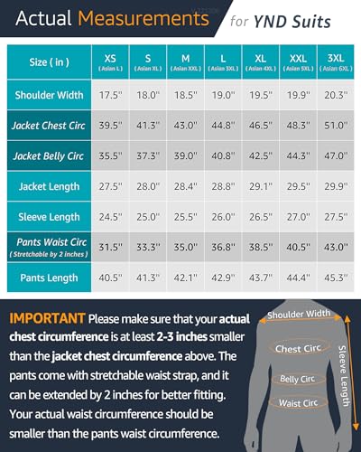 YND Men's Slim Fit 3 Piece Suit Set with Stretch Fabric, One Button Blazer Vest Pants, Solid Party Wedding Dress, Jacket Waistcoat and Trousers with Tie Deep Grey