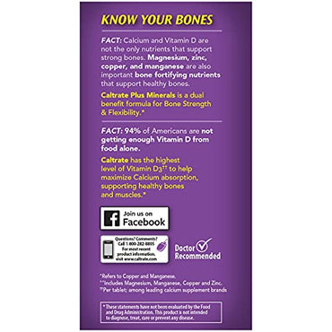 Caltrate Calcium & Vitamin D Plus Minerals, 600+D, Chewables, Orange & Fruit Punch, 60 ea (Pack of 3)