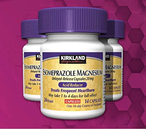 Kirkland Signature Magnesium Acid Reducer (Compare to Nexium) 24 Hour Delayed-Release Capsules 20mg, 42 Count