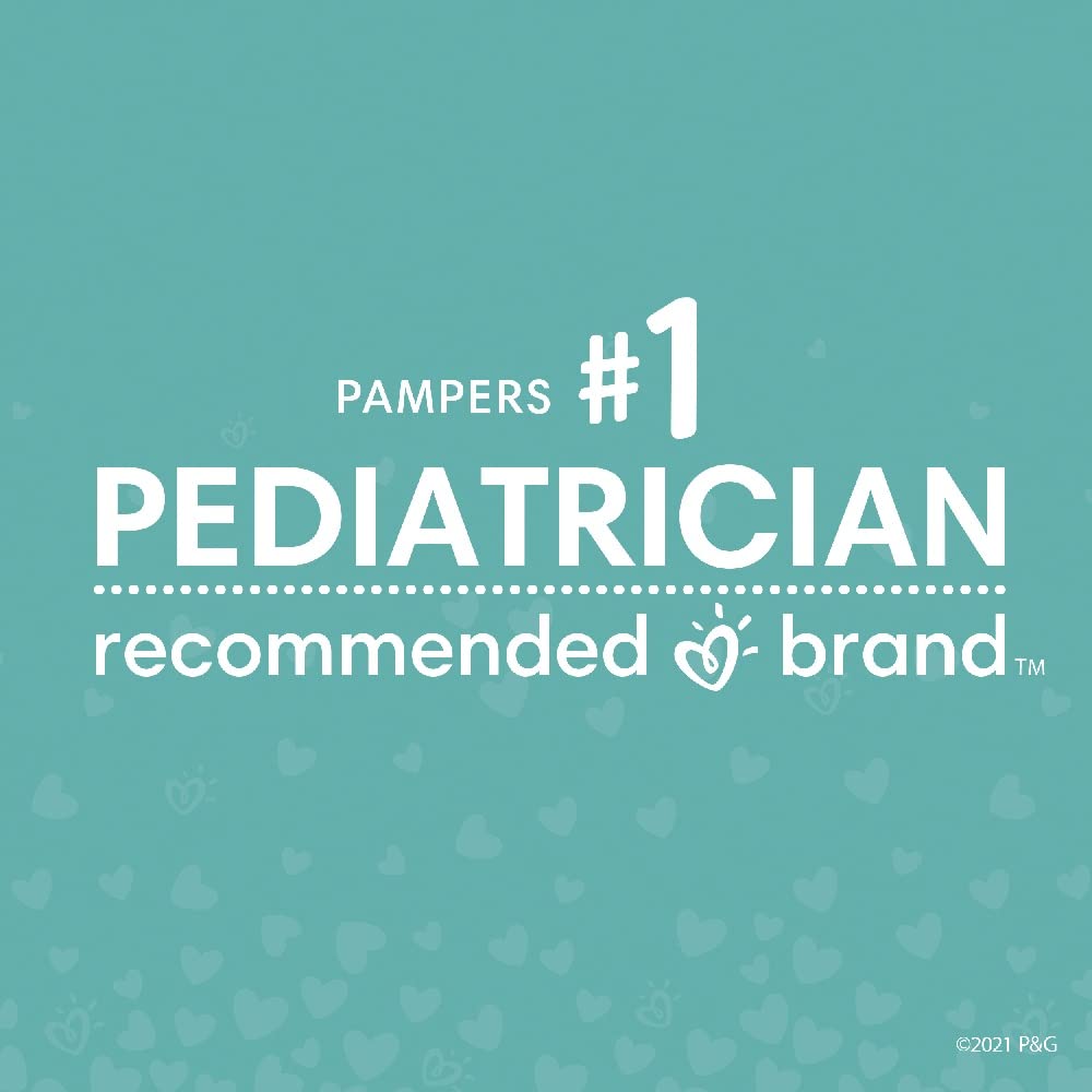 Pampers Baby Dry Diapers Size 0/Newborn 104 Count (Pack of 2)